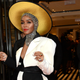Janelle Monáe departs for the 2018 Met Gala from the Mark Hotel on May 7, 2018, in New York City.